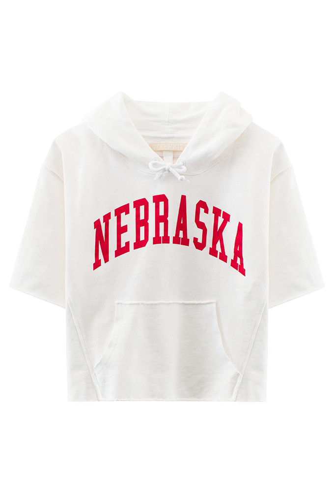 nebraska hoodie off white